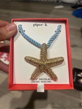 Piper K gold Starfish Necklace